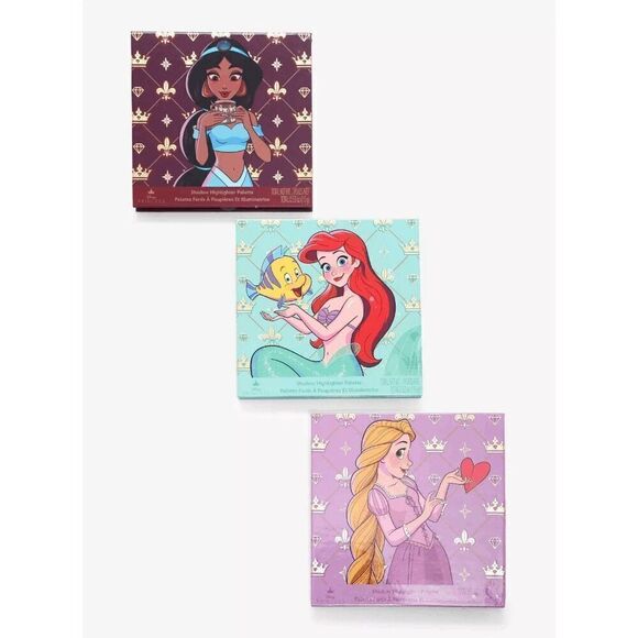 Disney Official Jasmine, Ariel Mermaid, Rapunzel Eyeshadow Palette Set - Picture 2 of 3